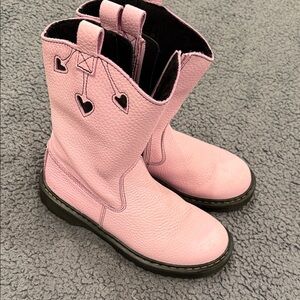 Like new pink Heart-Embellished Dr. Martens Boots girls